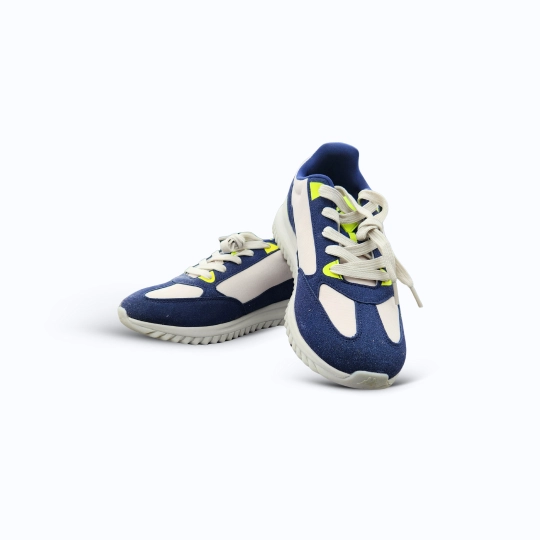 Kappa premium sneaker |Off White and navy blue Edition
