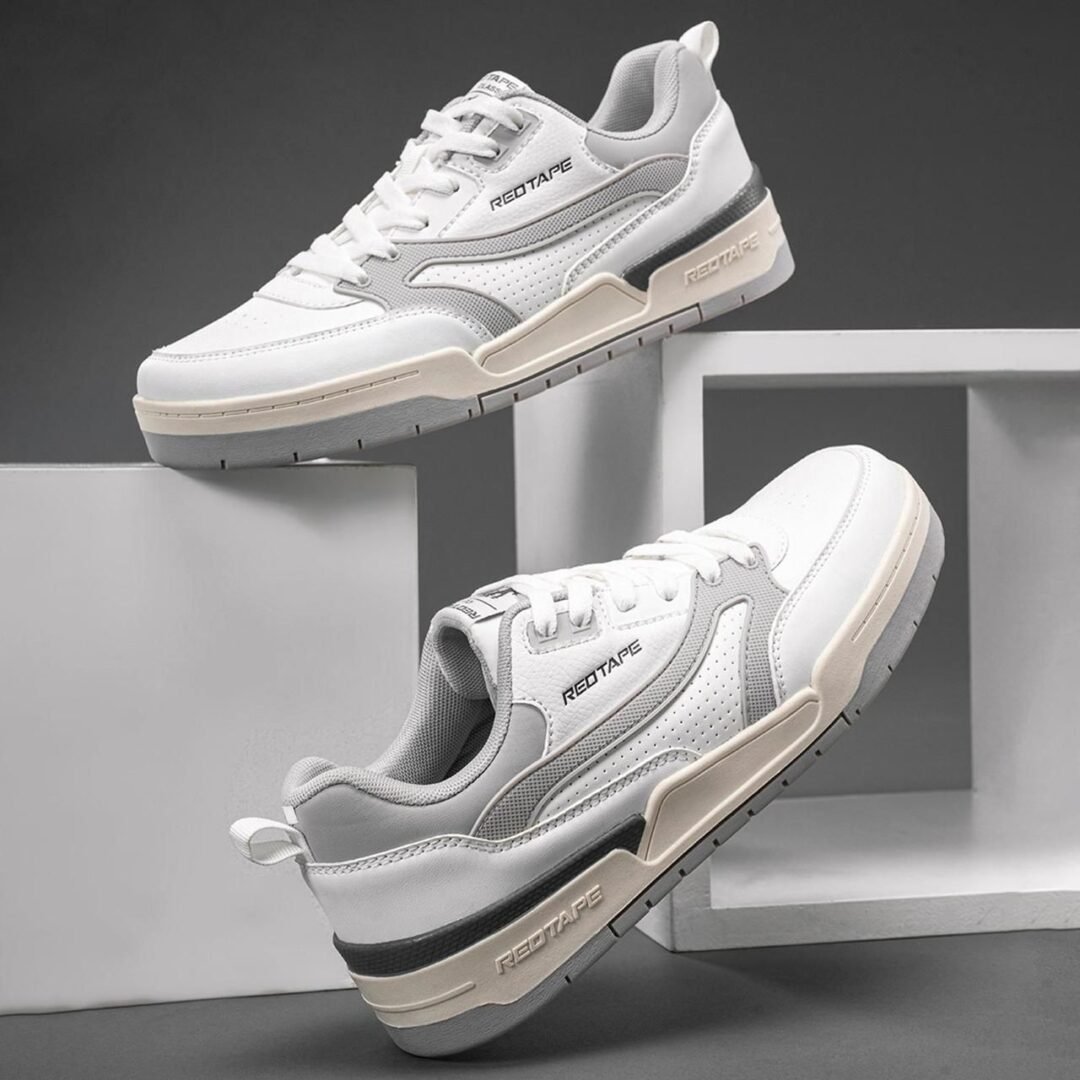 Redtape Casual Sneaker Shoes for Men। Grey-Green-White Edition