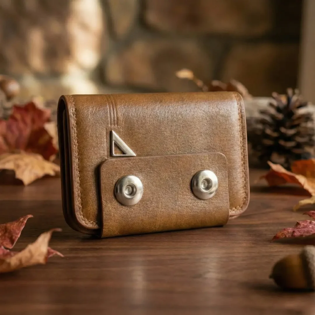 China Card holder wallet. Brown edition