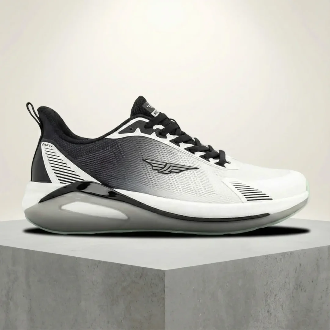 Premium Monochrome Pulse Black & Grey Gradient Red Tape