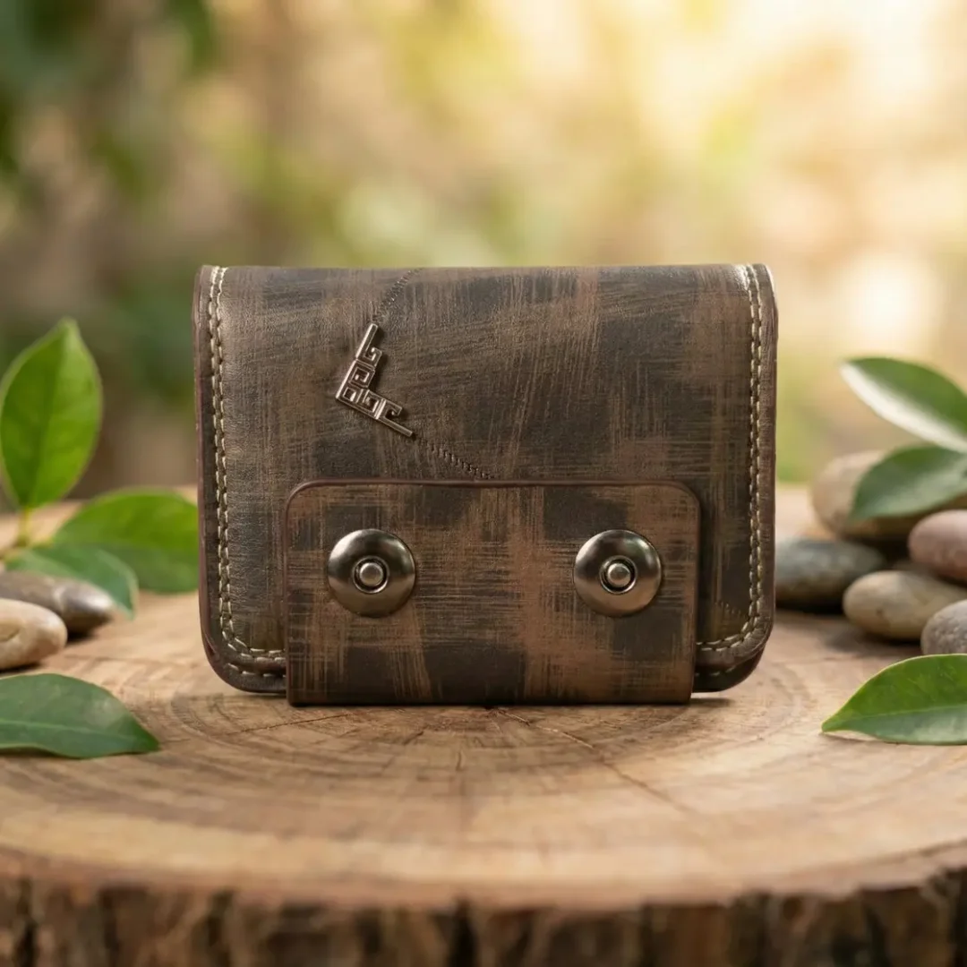 China Card holder Wallet Back shadow & Chocolate